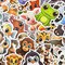 Wrapables Waterproof Vinyl Stickers for Water Bottles, Laptop, Phones, Skateboards, Decals for Teens, 100pcs Adorable Animals
